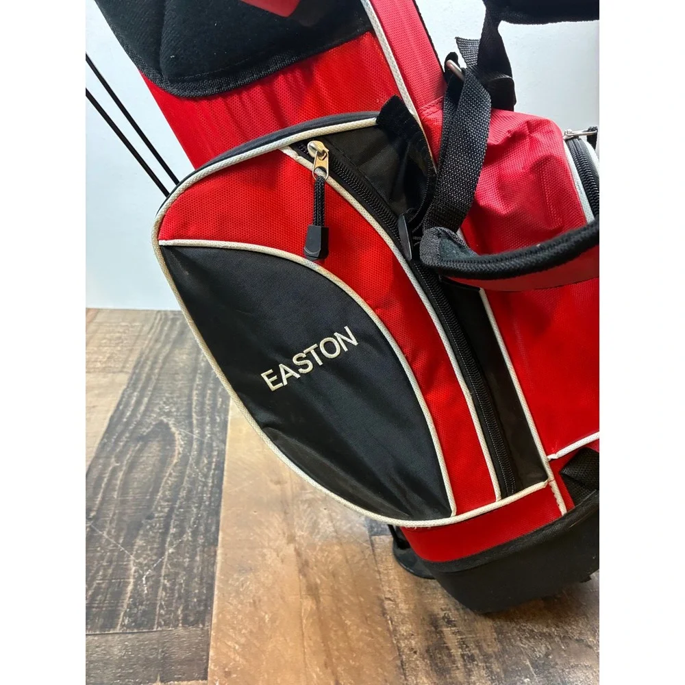 TGA Premier Junior Golf Stand Bag Red Black White Dual Strap kids Youth